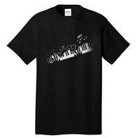 Music Notes Musical Instrument Pianist Gift Idea Piano Tall T-Shirt