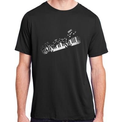 Music Notes Musical Instrument Pianist Gift Idea Piano Adult ChromaSoft Performance T-Shirt