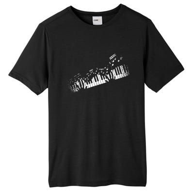 Music Notes Musical Instrument Pianist Gift Idea Piano Tall Fusion ChromaSoft Performance T-Shirt