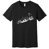 Music Notes Musical Instrument Pianist Gift Idea Piano Premium T-Shirt