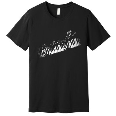 Music Notes Musical Instrument Pianist Gift Idea Piano Premium T-Shirt