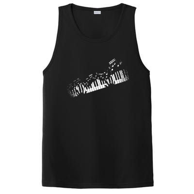 Music Notes Musical Instrument Pianist Gift Idea Piano PosiCharge Competitor Tank