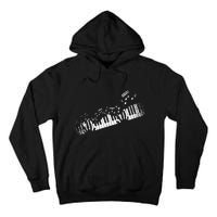 Music Notes Musical Instrument Pianist Gift Idea Piano Tall Hoodie