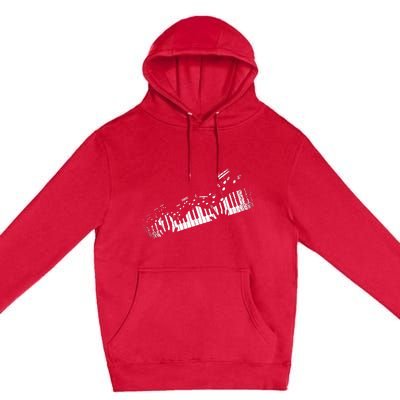 Music Notes Musical Instrument Pianist Gift Idea Piano Premium Pullover Hoodie