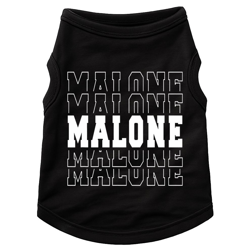 Malone Name Doggie Tank