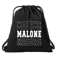 Malone Name Drawstring Bag