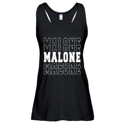 Malone Name Ladies Essential Flowy Tank