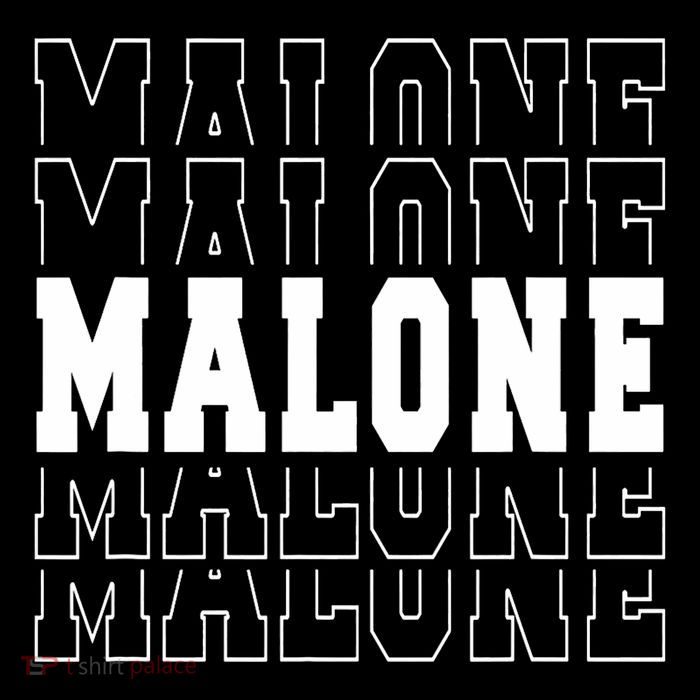 Malone Name Poster