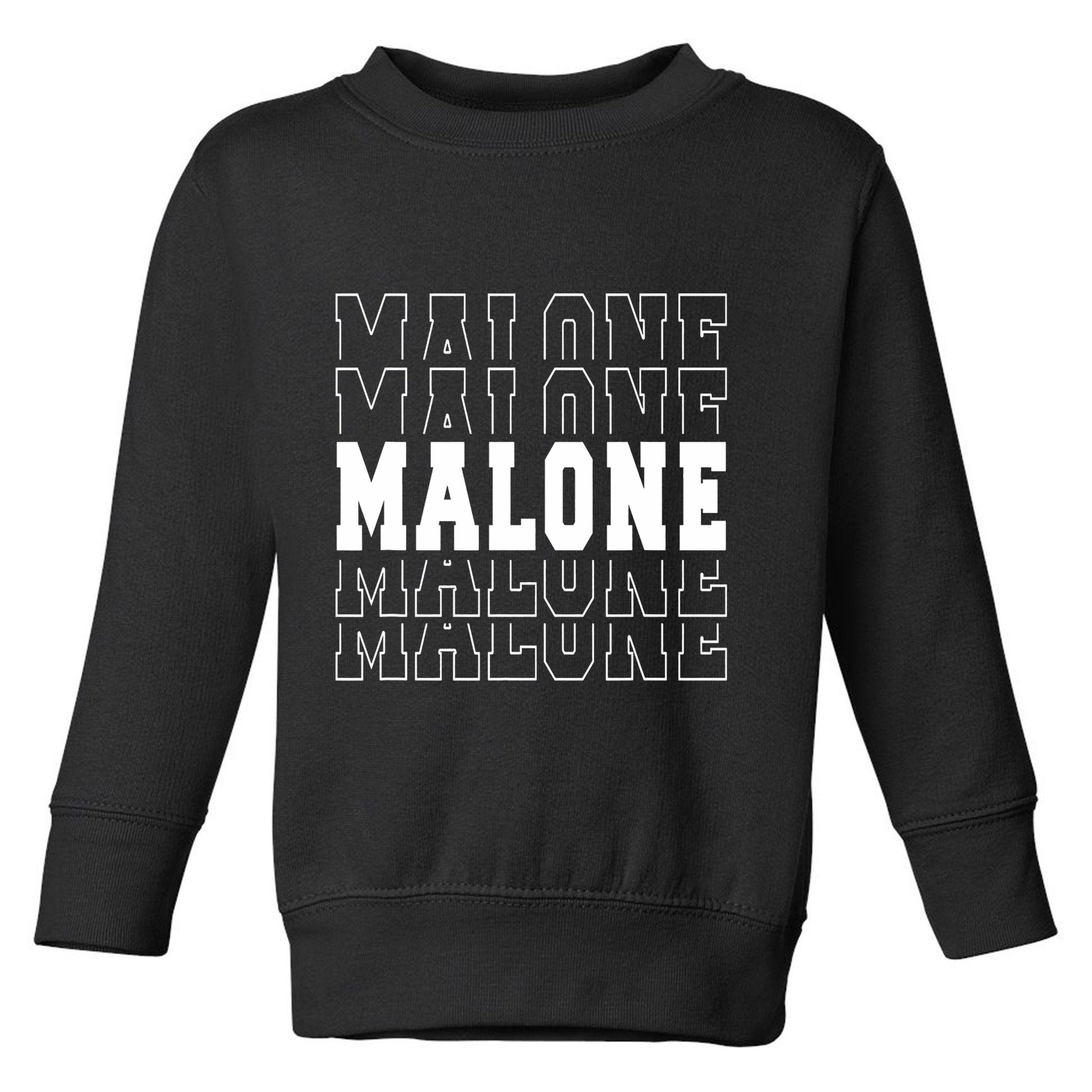 Malone Name Toddler Sweatshirt