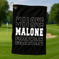 Malone Name Golf Towel