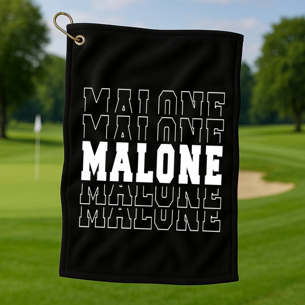 Malone Name Golf Towel