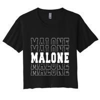 Malone Name Women's Crop Top Tee
