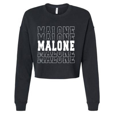 Malone Name Cropped Pullover Crew