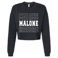 Malone Name Cropped Pullover Crew