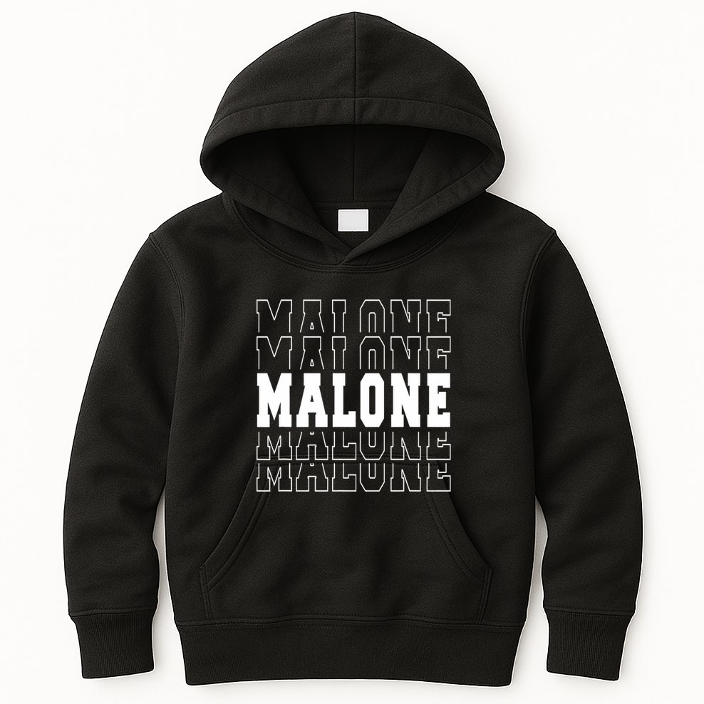 Malone Name Kids Hoodie