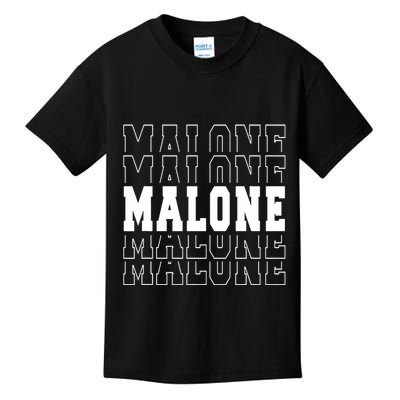 Malone Name Kids T-Shirt
