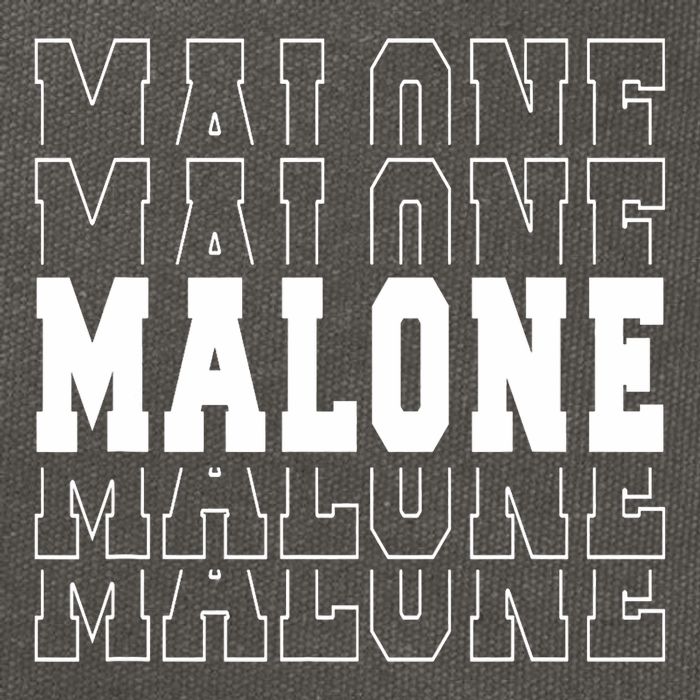 Malone Name Cotton Canvas Backpack