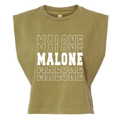 Malone Name Garment-Dyed Women's Muscle Tee