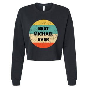 Michael Name Cropped Pullover Crew