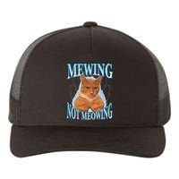 Mewing Not Meowing Funny Meme Yupoong Adult 5-Panel Trucker Hat