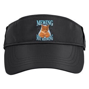 Mewing Not Meowing Funny Meme Adult Drive Performance Visor