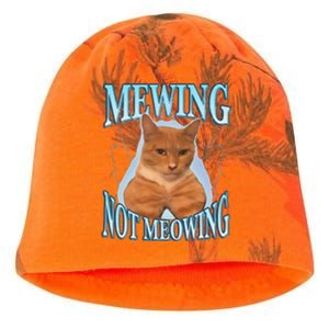 Mewing Not Meowing Funny Meme Kati - Camo Knit Beanie