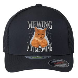 Mewing Not Meowing Flexfit Unipanel Trucker Cap