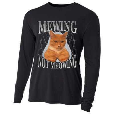 Mewing Not Meowing Cooling Performance Long Sleeve Crew