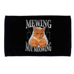 Mewing Not Meowing Microfiber Hand Towel