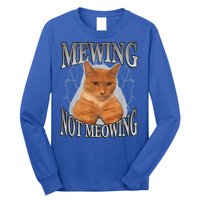Mewing Not Meowing Long Sleeve Shirt