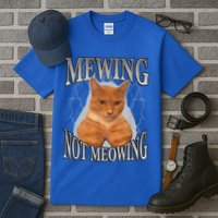 Mewing Not Meowing Tall T-Shirt