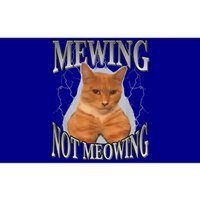 Mewing Not Meowing Bumper Sticker