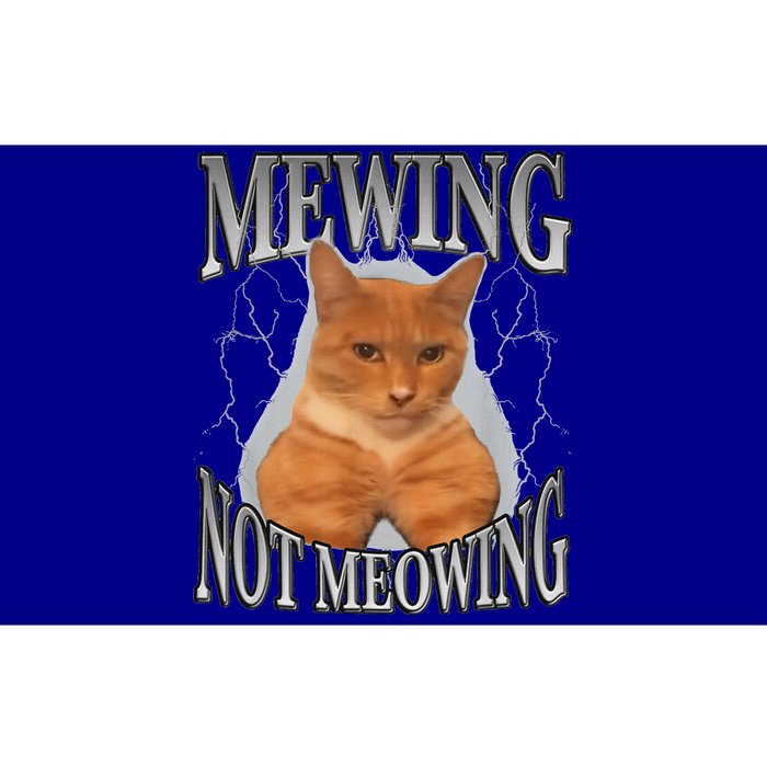 Mewing Not Meowing Bumper Sticker