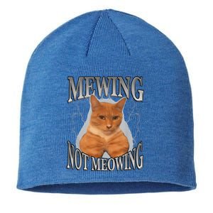 Mewing Not Meowing Sustainable Beanie