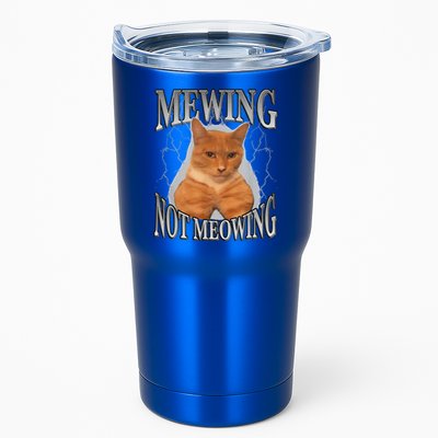 Mewing Not Meowing Tumbler