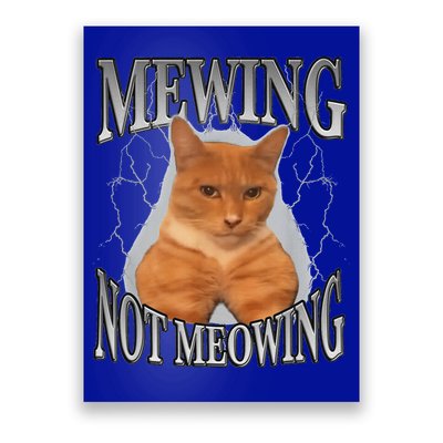 Mewing Not Meowing Poster