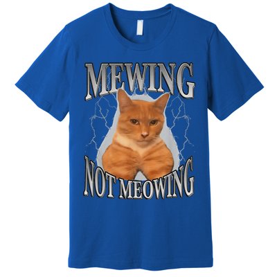 Mewing Not Meowing Premium T-Shirt