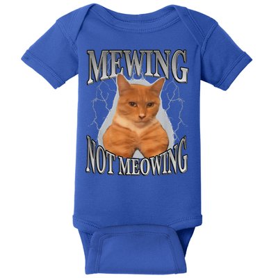 Mewing Not Meowing Baby Bodysuit