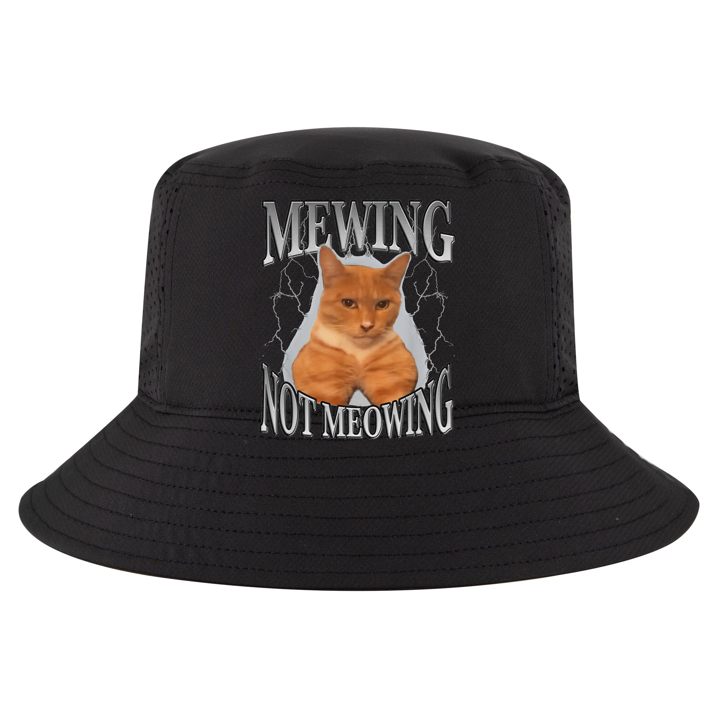 Mewing Not Meowing Kids Hoodie
