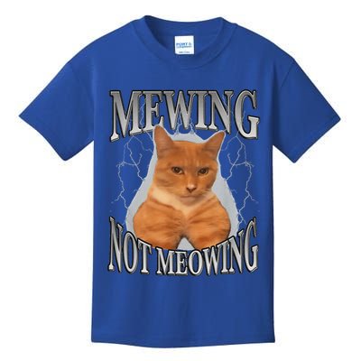 Mewing Not Meowing Kids T-Shirt