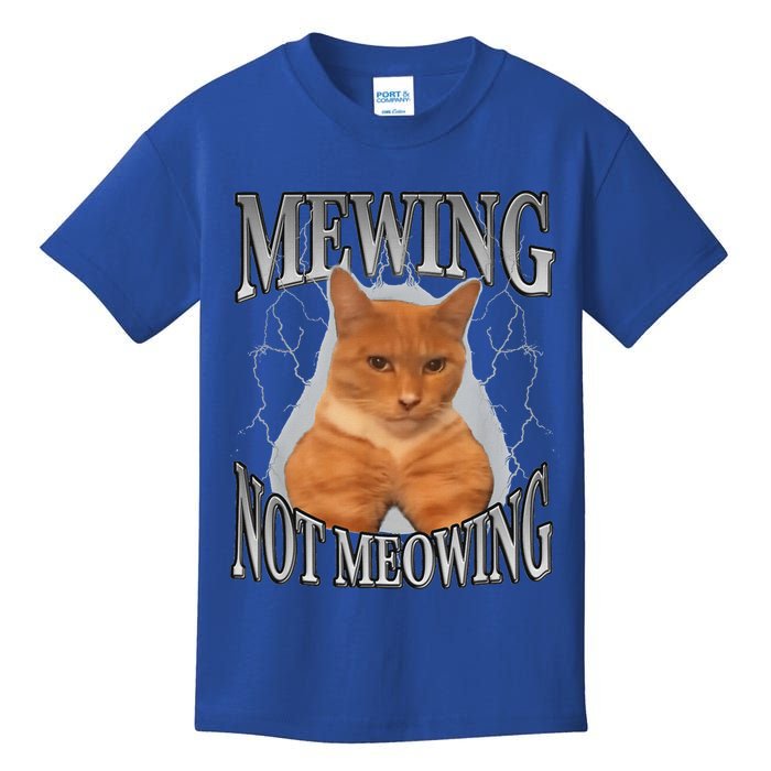Mewing Not Meowing Kids T-Shirt