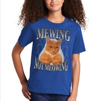 Mewing Not Meowing Kids T-Shirt