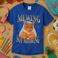 Mewing Not Meowing Kids T-Shirt