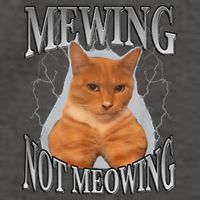 Mewing Not Meowing Vector Backpack