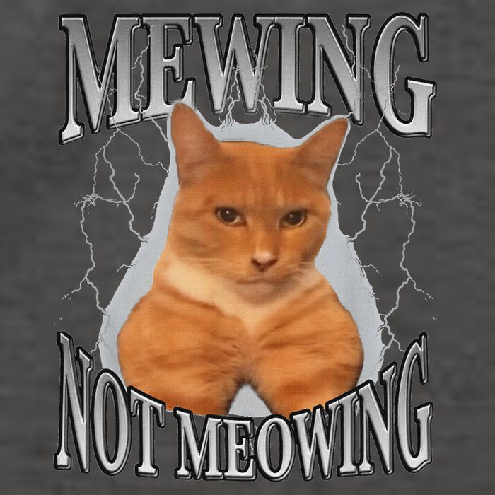 Mewing Not Meowing Vector Backpack