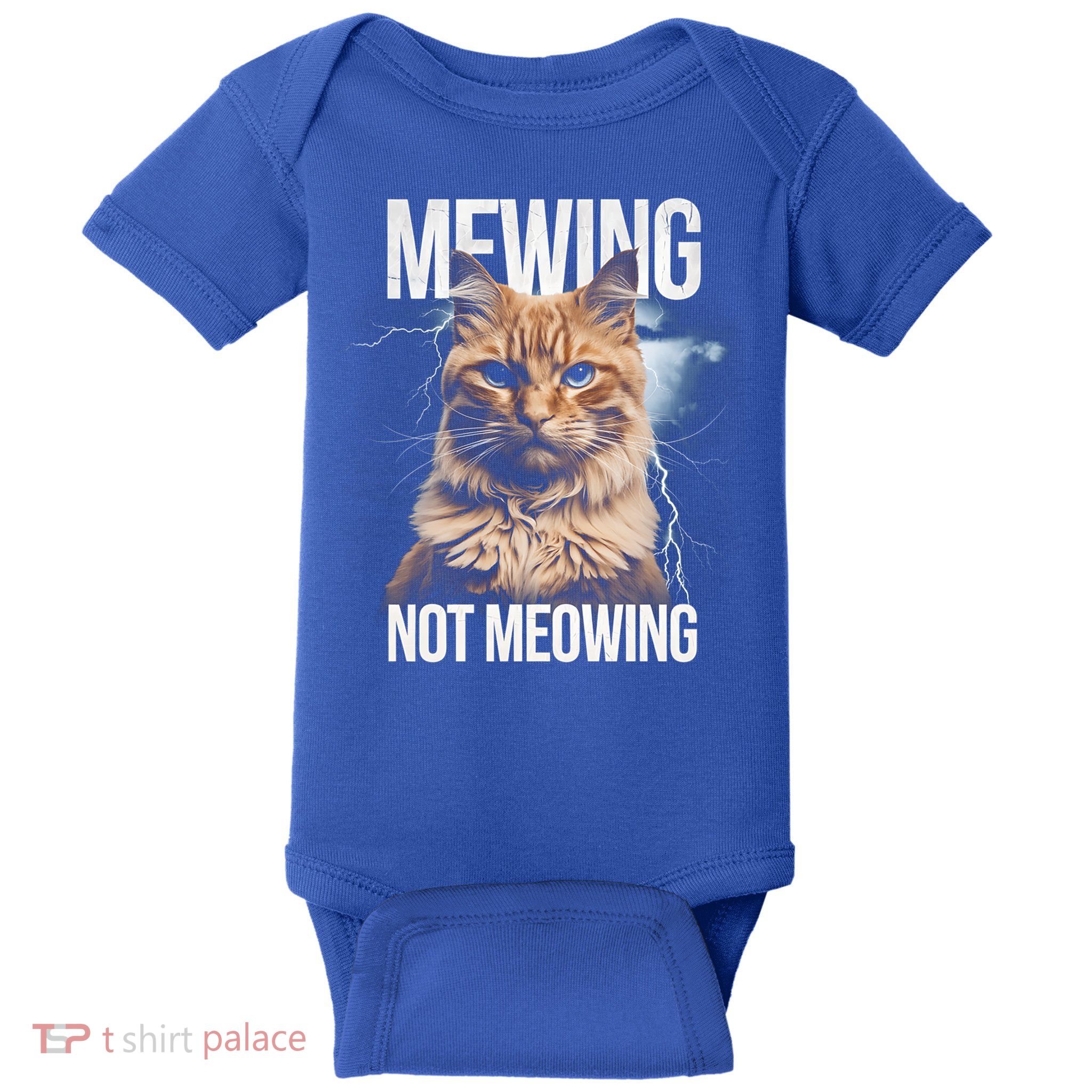 Meowing Not Meowing Funny Cat Lover Design Baby Bodysuit