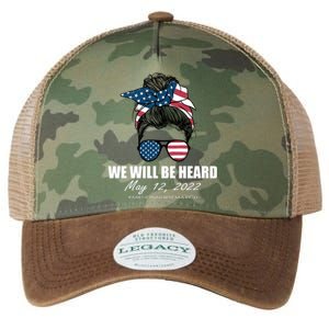 Million Nurse March We Will Be Heard Messy Bun USA Legacy Tie Dye Trucker Hat