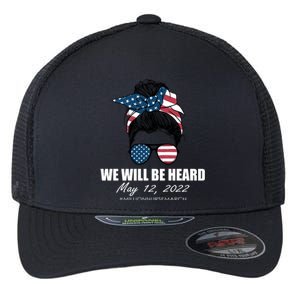 Million Nurse March We Will Be Heard Messy Bun USA Flexfit Unipanel Trucker Cap