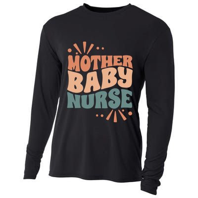 Mother Nurse MotherS Day Nurse Week Infants Nurse Mom Funny Gift Cooling Performance Long Sleeve Crew