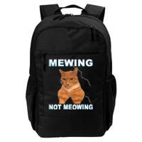 Mewing Not Meowing Funny Cat Meme Feline Daily Commute Backpack